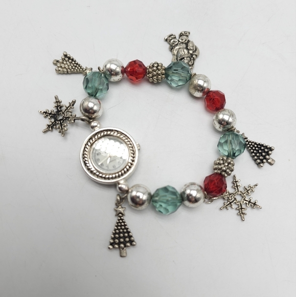 LJ  Signed Christmas Charm Watch - Picture 1 of 6